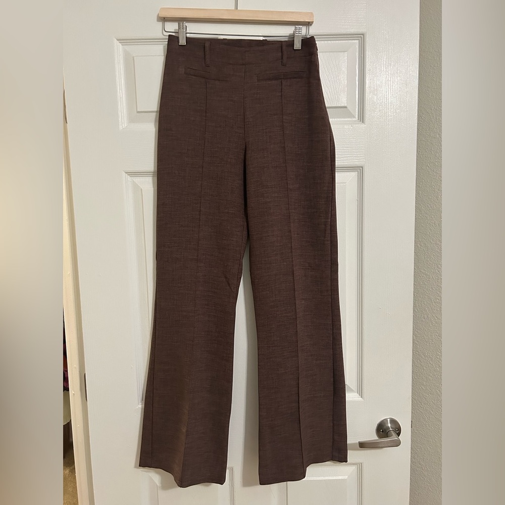 ASOS Brown Women's Wide Leg Flare Pants